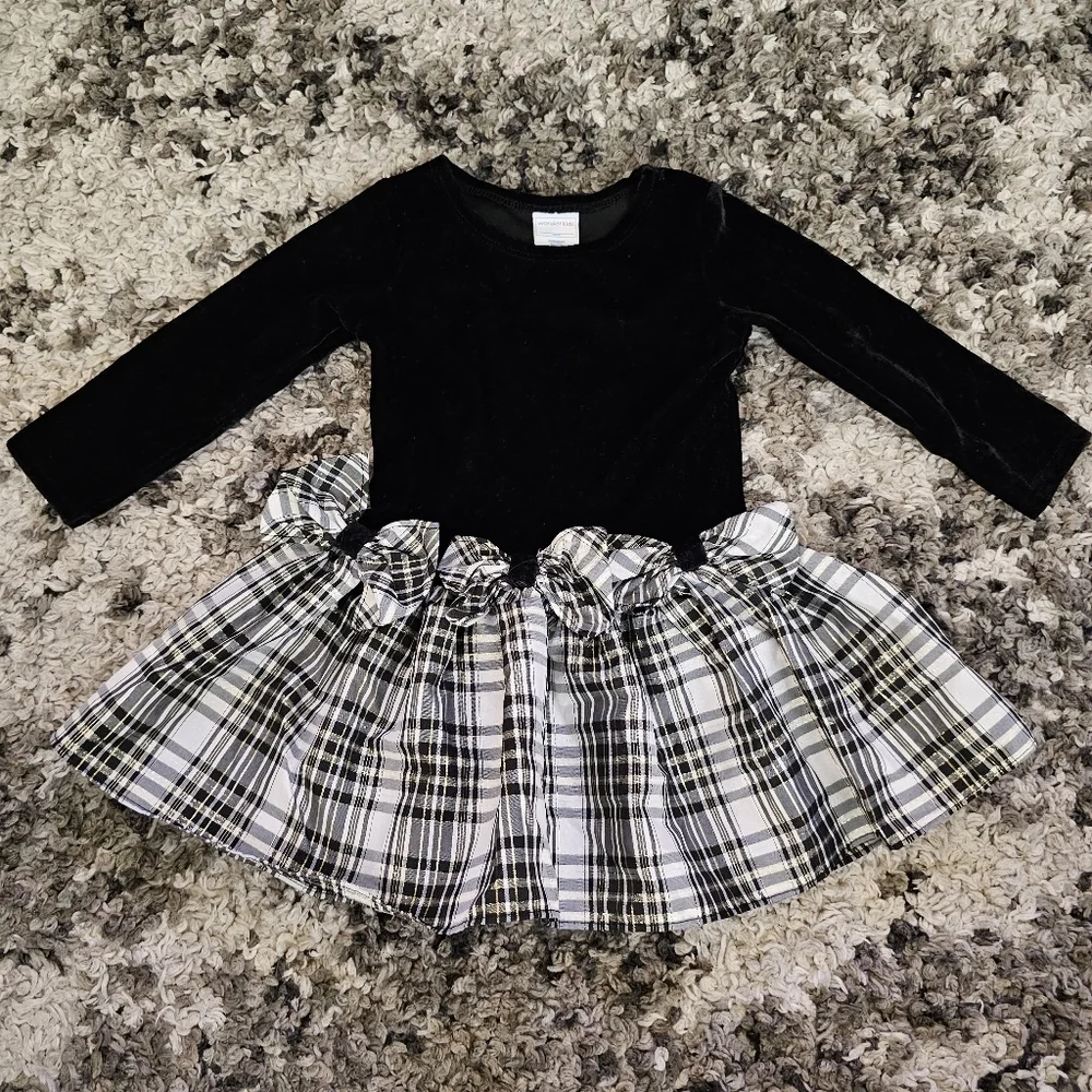 Girls Fancy Beautiful Holuday Christmas Dress Size 18months